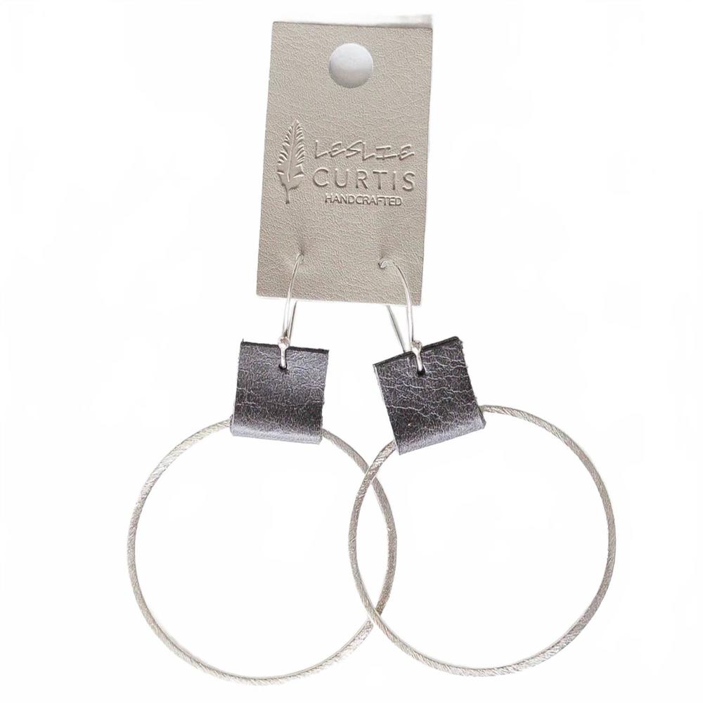 NEW LESLIE CURTIS women's earring in silver